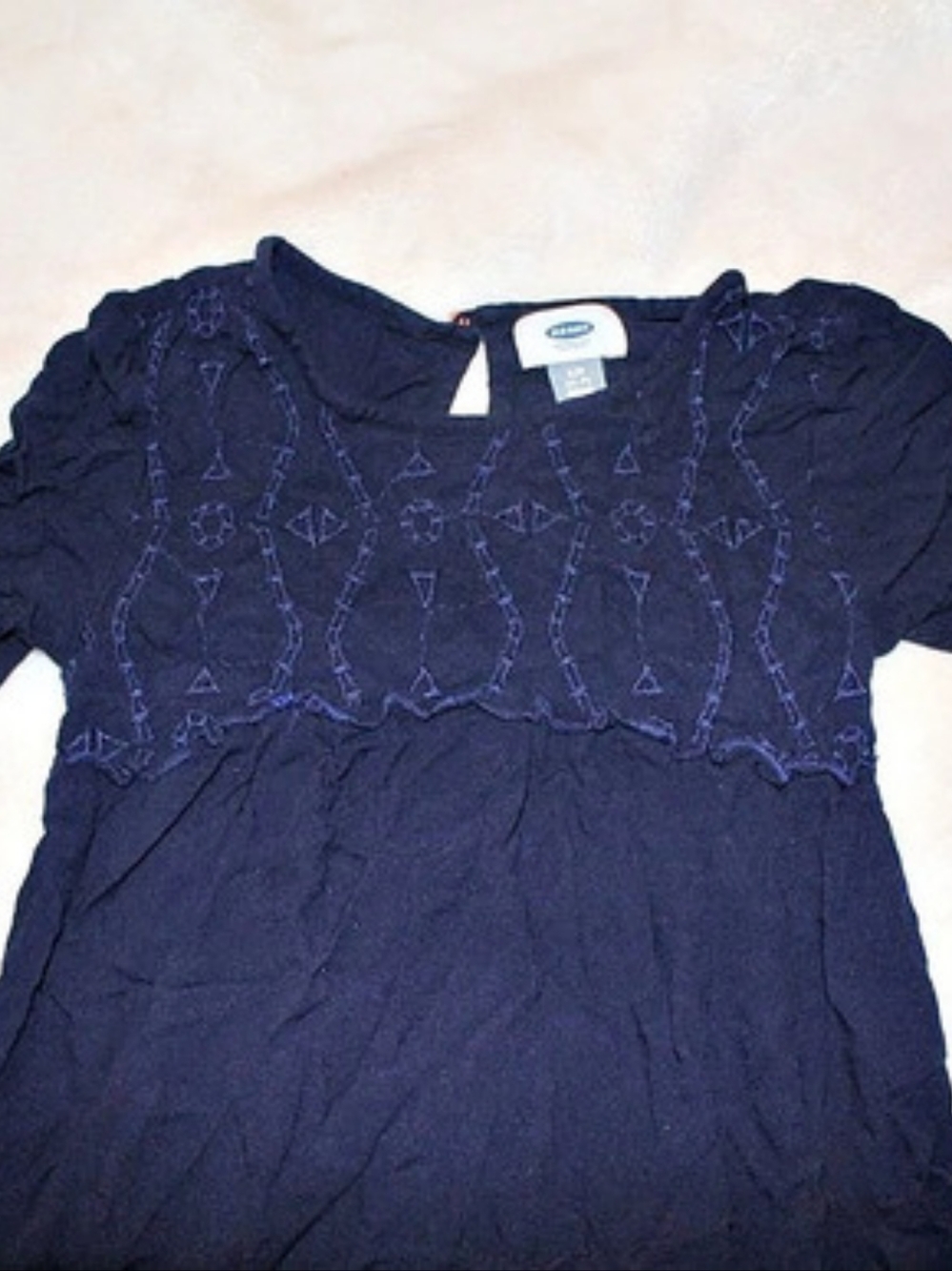 Old Navy Embroidered Dress in Blue Size Small Like New